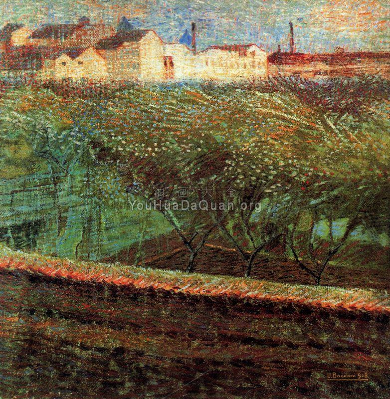 April Evening - 翁贝托·波丘尼